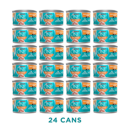 Purina ONE Natural Weight Control Wet Cat Food, Ideal Weight White Meat Chicken Recipe in Sauce - (Pack of 24) 3 oz. Pull-Top Cans