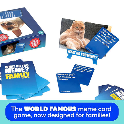 WHAT DO YOU MEME? Family Edition - The Hilarious Family Party Card Game For Meme Lovers