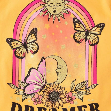 The Children's Place Girls All Holidays Short Sleeve Graphic T-Shirts,multipacks, Unicorn/Dreamer/Sunflower, Medium