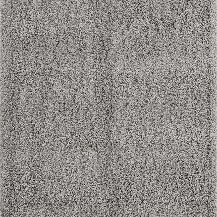 Alfombra de área de la colección Solo Solid Shag de Unique Loom - Alfombra moderna de felpa exuberante y suave (4' 0 x 6' 0 Rectangular, Gris Nube)