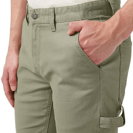 Buffalo David Bitton Men's Straight Six Carpenter Pant, Olive, 33W x 32L