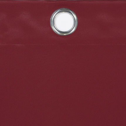 Eclipse Andover Solid Tripleweave Thermal Blackout Grommet Curtains for Bedroom (2 Panels), 42 in x 84 in, Red