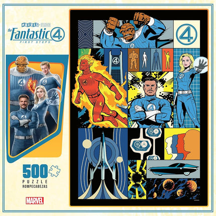 Ceaco - Marvel - Fantastic Four - 500 Piece Puzzle - Challenging Puzzle Perfect for Game Nights - Finished Size is 21.25 x 15