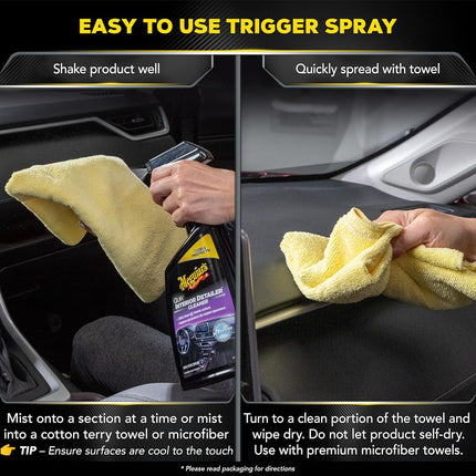 Meguiar's Quik Interior Detailer - Perfect for Car Interior Detailing - Quick and Easy Cleaning That's Safe on Plastic, Vinyl, Leather and More - Car Interior Cleaner and Protectant - 24 Oz