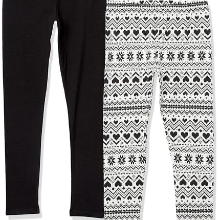 The Children's Place Girls Fashion Knit Leggings, Rainbow Graphic, Medium