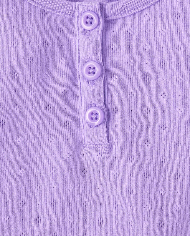 The Children's Place Girls' Basic Short Sleeve Knit Shirts, Dream Lilac, X-Small