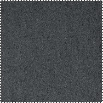 HPD Half Price Drapes Extra Wide Signature Velvet 120 Inch Long(1 Panel) 4-Pass Hotel Lined Window Thermal Blackout Curtains for Bedroom 100W x 120L, Natural Grey, 100" W x 120" L (Pack of 1)