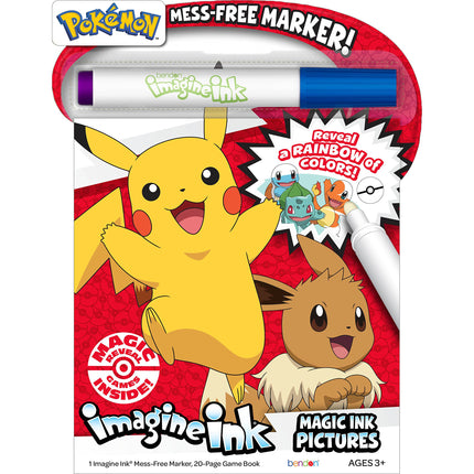 Pokemon 20 Page Imagine Ink Coloring Book Pad, Mes