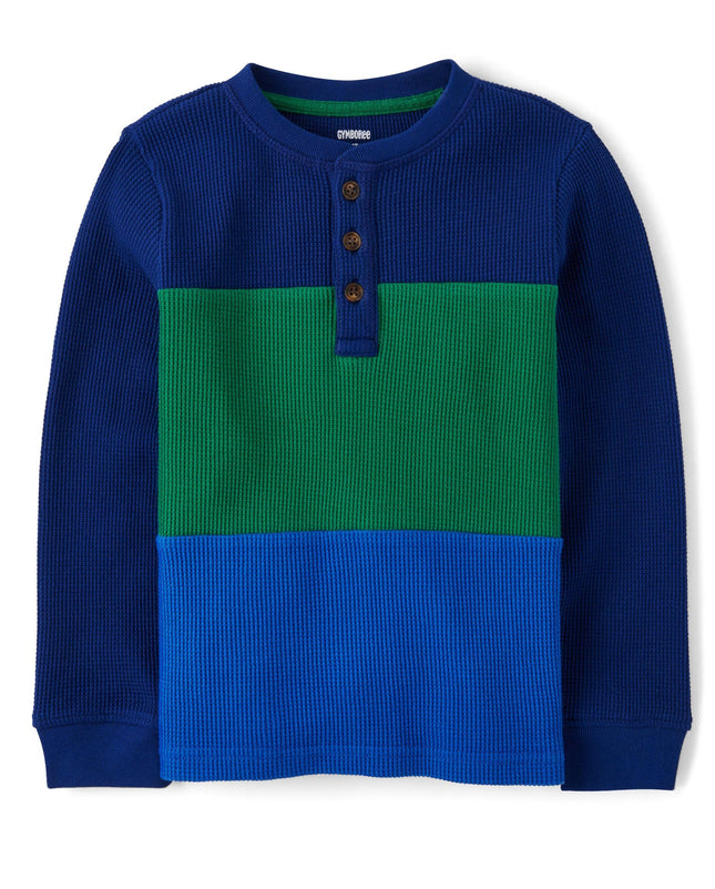 Gymboree Boys' and Toddler Long Sleeve Henley Shir
