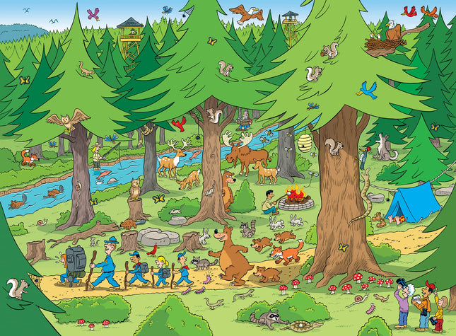 MasterPieces 101 Things to Spot in The Woods 101 Piece Jigsaw Puzzle