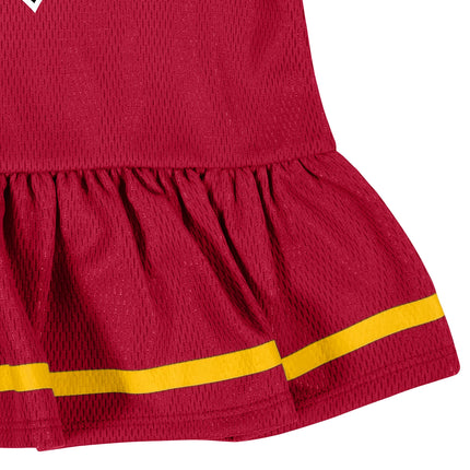 Vestido de camiseta de la NFL estándar para bebé niña Gerber y cubrepañal, color del equipo, 6-12 meses