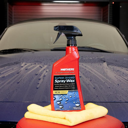 MOTHERS 05724 California Gold Spray Wax, 24 oz., RED,BLACK