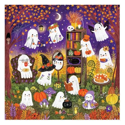 Mudpuppy Ghostly Gathering! – 500 Piece Family Jigsaw Puzzle With Colorful And Fun Illustrations of Ghosts Getting Ready For Halloween For Children Ages 8 And Up