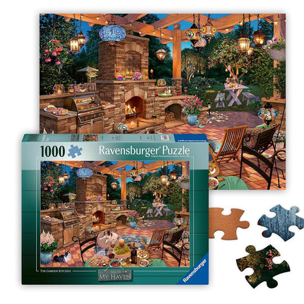 Ravensburger My Haven No.10 The Garden Kitchen 1000 Piece Jigsaw Puzzles for Adults and Kids Age 12 Years Up