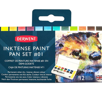 Derwent Inktense Paint 12 Pan Palette #1, Set of 1