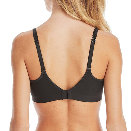 Hanes Women's Comfort Evolution Lace Wirefree Bra, Black, L