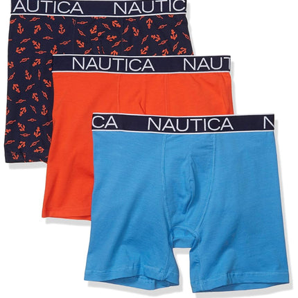 Nautica Men's 3-Pack Classic Cotton Stretch Boxer 