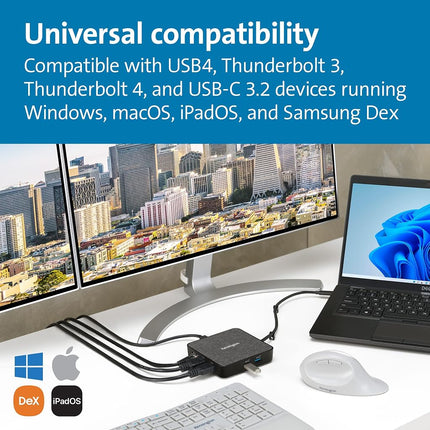 Kensington K32850WW MD120U4 USB4 Portable Docking Station