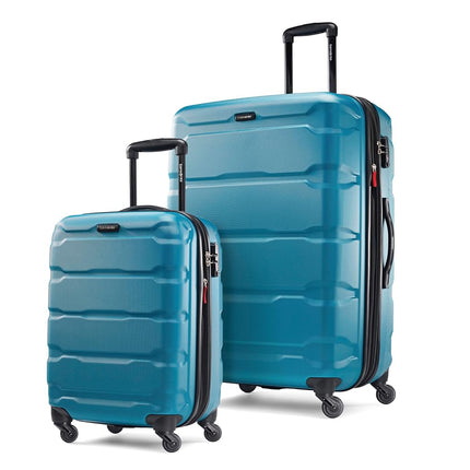 Samsonite Omni Pc Hardside Expandable Luggage, Caribbean Blue, Checked-Large 28-Inch, Omni Pc Hardside Expandable Luggage with Spinner Wheels