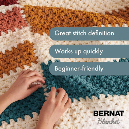 Bernat Blanket Speckle Dapple Shadow Hilo - Paquete de 2 de 10.5oz/300g - Poliéster - #6 Súper Voluminoso - 220 Yardas - Tejido a Dos Agujas y Ganchillo