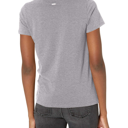 Nautica Women's Classic Fit Side Knot Top, Stormy Grey Heather, M