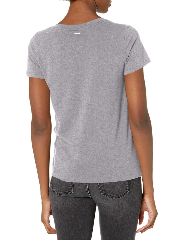 Nautica Women's Classic Fit Side Knot Top, Stormy Grey Heather, M