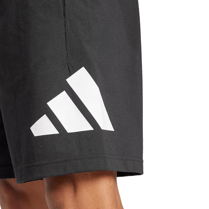 adidas Essentials Men's 7" Big Logo Shorts, Black/White, M