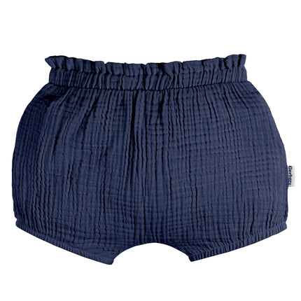 Gerber Baby Girls' 3-Pack Bubble Shorts, Green/Navy/Pink, 6 Months