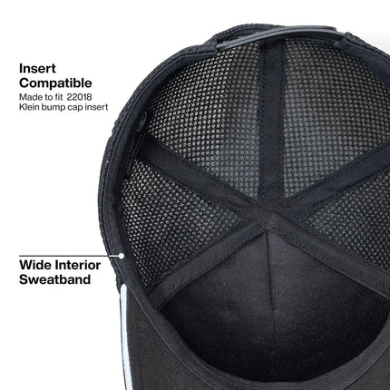 Klein Tools 22014 Mesh Ball Cap with Bump Cap Insert Compatibility, Mesh Back Safety Hat with Reflective Accents, Adjustable Snapback Hat, for Construction and Jobsite Use