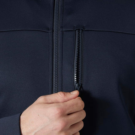 Helly Hansen Mens Crew Fleece Jacket, 2XL, Navy