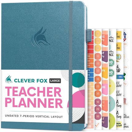 Clever Fox Teacher Planner – School Year Planner w