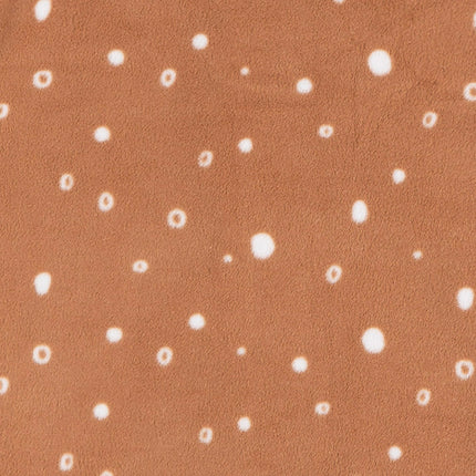 Gerber Unisex Baby Fleece Wearable Blanket, Brown Dots, 0-6 Months