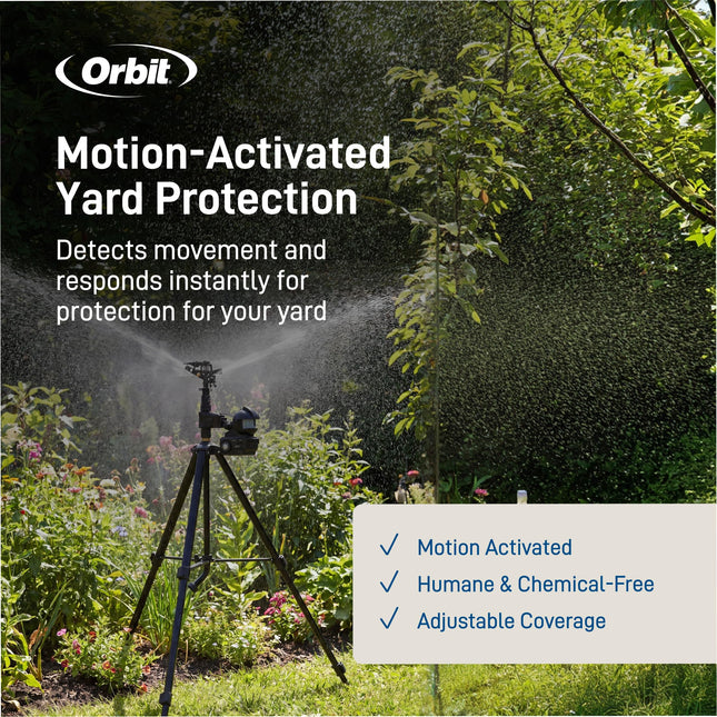 Orbit 62120 Rociador activado por movimiento Garden Enforcer, Negro