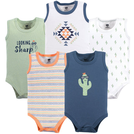Hudson Baby Unisex Baby Cotton Sleeveless Bodysuit