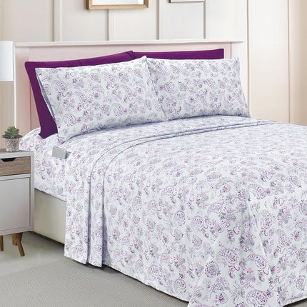 Elegant Comfort Amelia Paisley Printed 6-Piece She