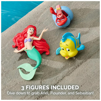 SwimWays Disney Princess Ariel Dive Characters 3-Pack, Swimming Pool Accessories & Kids Pool Toys, Pool Party Supplies & Water Toys for Kids Aged 5 & Up