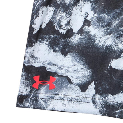 Conjunto de manga y pantalones cortos ligeros y transpirables Under Armour para niños, pantalones cortos estampados Ua Tech SS rojos, 24 meses