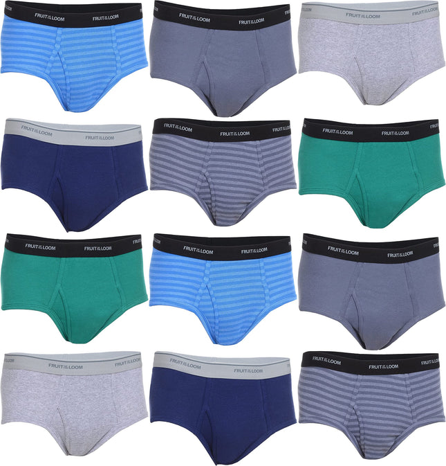 Fruit of the Loom Men's Fashion Briefs 12-Pack Val