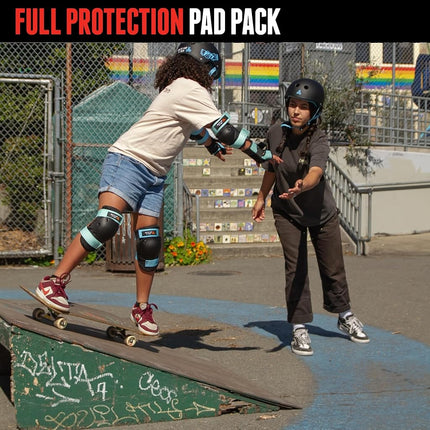 Triple Eight Saver Series 3-Pack Pad Set – Ideal for Skateboarding, in-line Skating, Roller Skating, and Biking (Skate Like A Girl, X-Small)