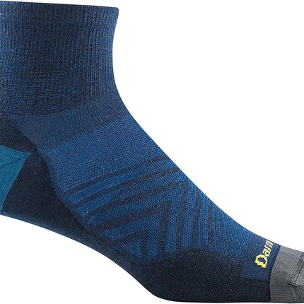 Darn Tough Men's Run Quarter Ultra-Lightweight Running Sock / Eclipse (LARGE (UK 9.5-11.5))