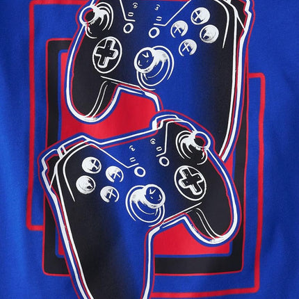 The Children's Place Boys' Gamer Short Sleeve Graphic T-Shirts, Multipack, Game Zone/Controller/Controllers 3-Pack, L
