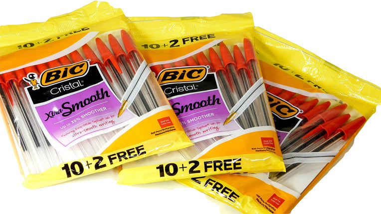 Bic Cristal Xtra Smooth Easy Glide Red Ink Ball St