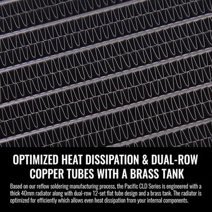 Thermaltake Pacific DIY CLD240 40mm Thick High-Density Double Micro Fins Copper Radiator CL-W281-CU00BL-A