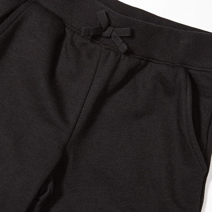 The Children's Place Girls French Terry Jogger Pants, Black Single, X-Large