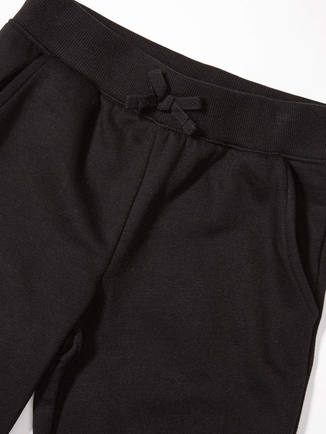The Children's Place Girls French Terry Jogger Pants, Black Single, X-Large