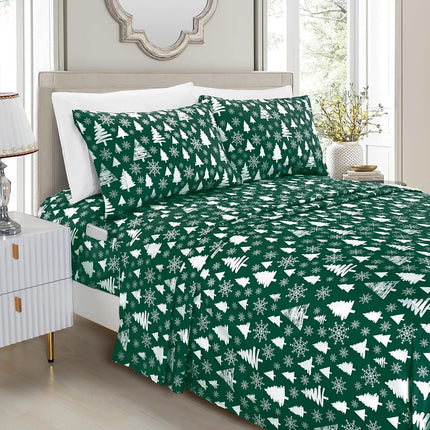Elegant Comfort Luxury Soft Bed Sheets Holiday Pat