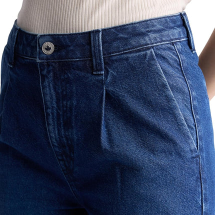 Buffalo David Bitton Women's Addie High Rise Wide Leg Jeans, Indigo Contrast, 24