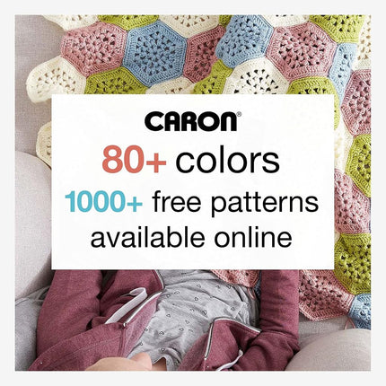Caron One Pound Grass Green Yarn - 2 Pack of 454g/16oz - Acrylic - 4 Medium (Worsted) - 812 Yards - Knitting/Crochet