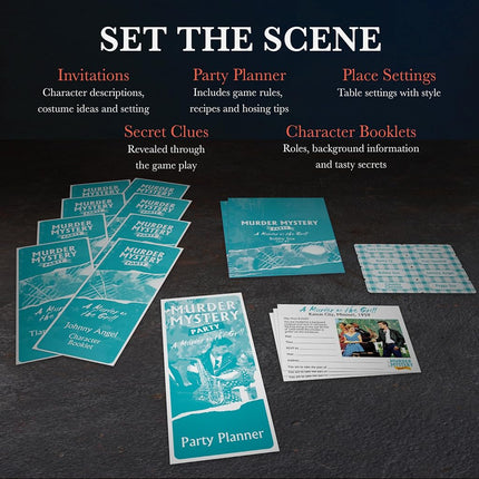 Murder Mystery Party, A Murder on the Grill, Host Your Own Cookout Murder Mystery Dinner for 8 Adult Players, Solve the Case with Crime Scene Clues, 18 Years and Up