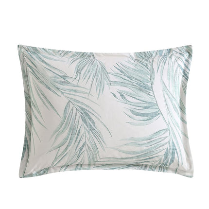 Tommy Bahama- King Duvet Cover Set, Reversible Cotton Bedding Set with Matching Shams, Tropical Home Décor (Canyon Palms Green, King)